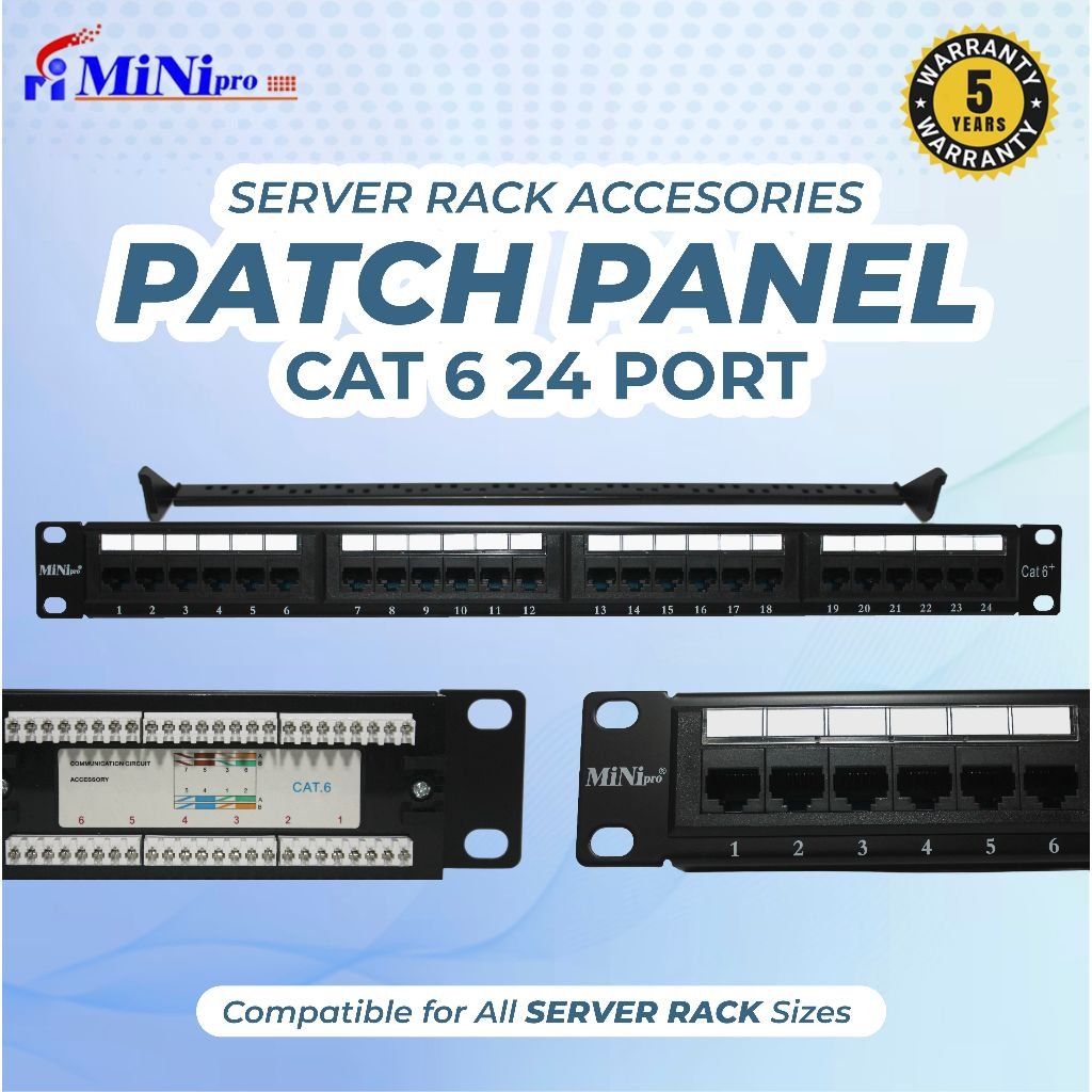 Patch Panel Cat6 24 Port