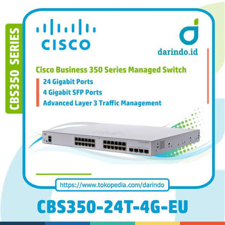 Cisco CBS350-24T-4X Managed Switch